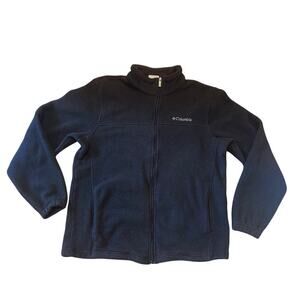 Columbia Jacket Black full zip Size Medium 100% Polyester